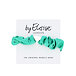 By Eloise London Silver Heart Silk Scrunchie