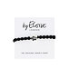 By Eloise London Silver Diamanté Star Black