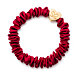 By Eloise London Gold Heart Skinny Silk Scrunchie