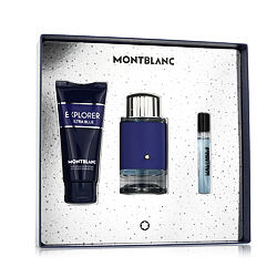 Montblanc Explorer Ultra Blue EDP 100 ml + EDP MINI 7.5 ml + żel pod prysznic do ciała i włosów 100 
