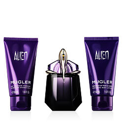 Mugler Alien EDP napełnialny 30 ml + SG 50 ml + Balsam pod prysznic dla kobiet 50 ml W