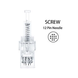 BBmessopen sterylna głowica do Electric Microneedling Pen 12 igieł (gwint zewnętrzny) 10 szt