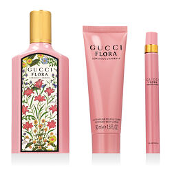 Gucci Flora Gorgeous Gardenia EDP 100 ml + EDP MINI 10 ml + BL 50 ml W