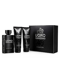 Ferragamo Uomo Signature EDP 100 ml + ASB 100 ml + Szampon i żel pod prysznic dla mężczyzn 100 ml M