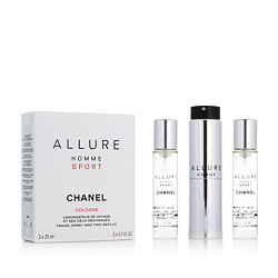 Chanel Allure Homme Sport EDC wielokrotnego napełniania 20 ml + Wkład EDC 2 x 20 ml M

