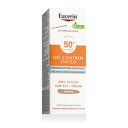 Eucerin Sun Protection Oil Control Tinted tonujący żel-krem przeciwsłoneczny SPF 50+ 50 ml