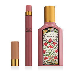Gucci Flora Gorgeous Gardenia EDP 50 ml + rtěnka 208 They Met in Argentina 1 g + EDP MINI 10 ml W