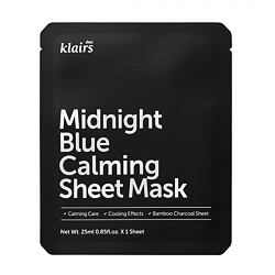 Dear, Klairs Midnight Blue Calming Sheet Mask 25 ml