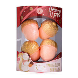 Accentra Dreamy Winter Vanilla Sugar Bath Fizzer 4 x 30 g
