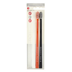 Swissdent Colours Soft-Medium szczoteczki do zębów (czarny, pomarańczowy, biały) 3 szt