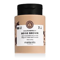 Maria Nila Colour Refresh odżywcza maska do włosów z pigmentami koloru Beige Brown 100 ml
