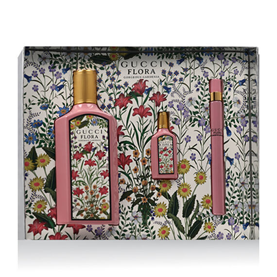 Gucci Flora Gorgeous Gardenia EDP 100 ml + EDP MINI 10 ml + EDP MINI 5 ml W
