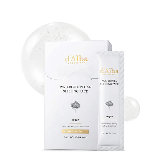 d'Alba Waterfull Vegan Sleeping Pack 12 x 4 ml