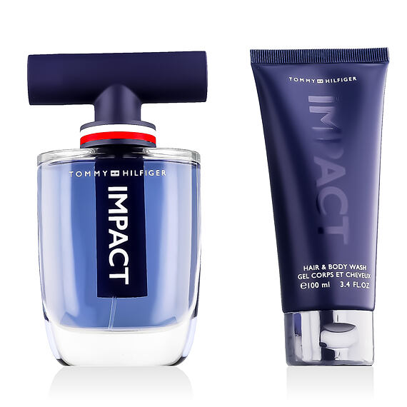Tommy Hilfiger Impact EDT 100 ml + EDT MINI 4 ml + żel pod prysznic do ciała i włosów 100 ml M