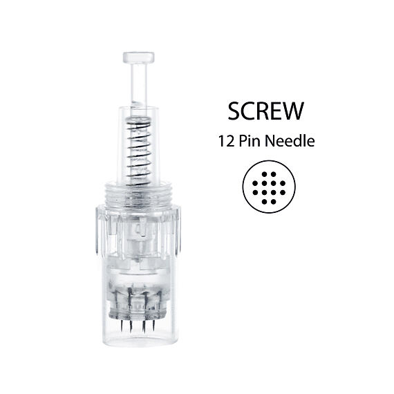 BBmessopen sterylna głowica do Electric Microneedling Pen 12 igieł (gwint zewnętrzny) 10 szt