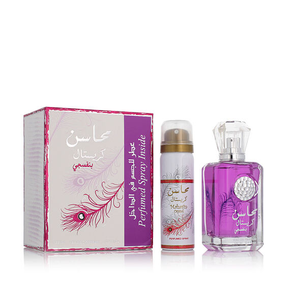 Lattafa Mahasin Crystal Violet EDP 100 ml + DEO w sprayu 75 ml W