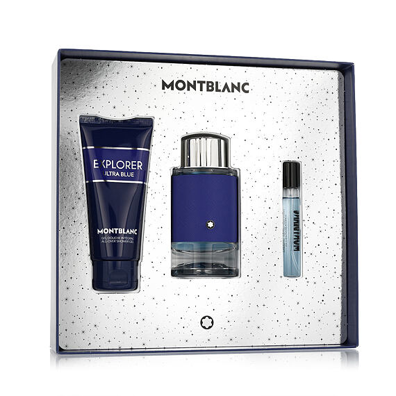 Montblanc Explorer Ultra Blue EDP 100 ml + EDP MINI 7,5 ml + żel pod prysznic do ciała i włosów 100