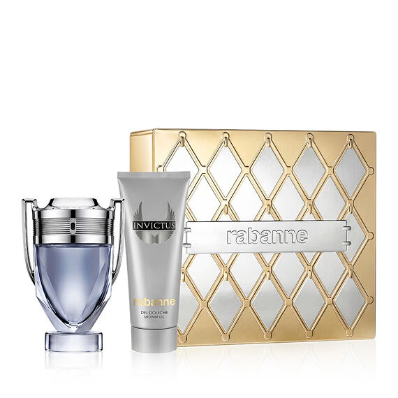 Rabanne Invictus EDT 100 ml + żel pod prysznic do ciała i włosów 100 ml M