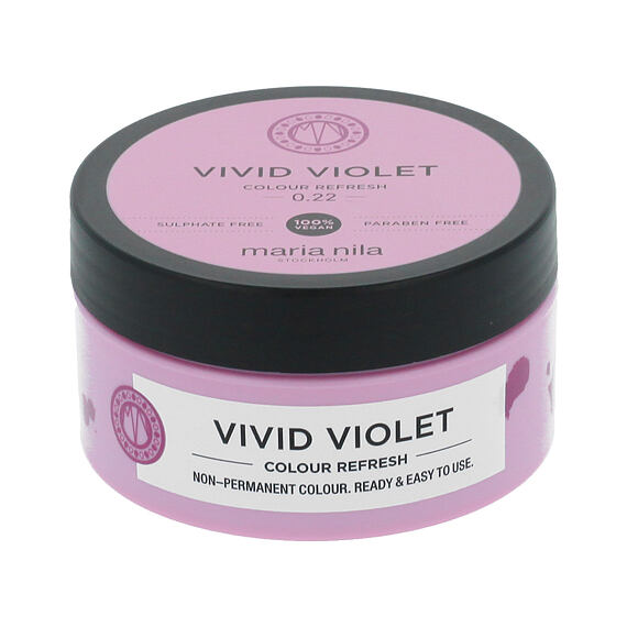 Maria Nila Colour Refresh odżywcza maska do włosów z pigmentami koloru Vivid Violet 100 ml
