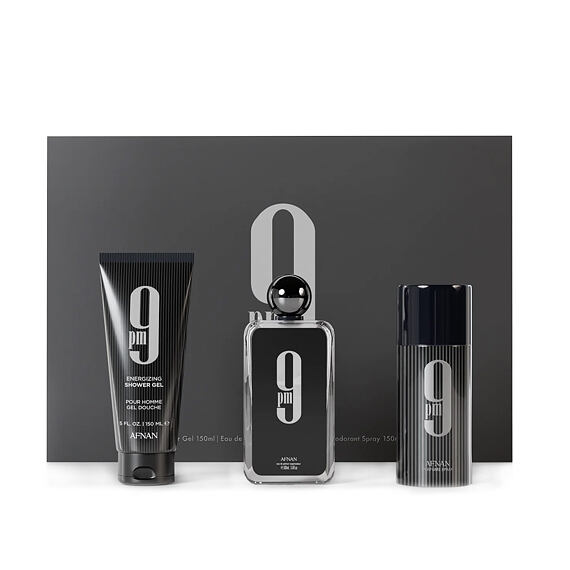 Afnan 9 pm EDP 100 ml + DEO w sprayu 150 ml + SG 150 ml M