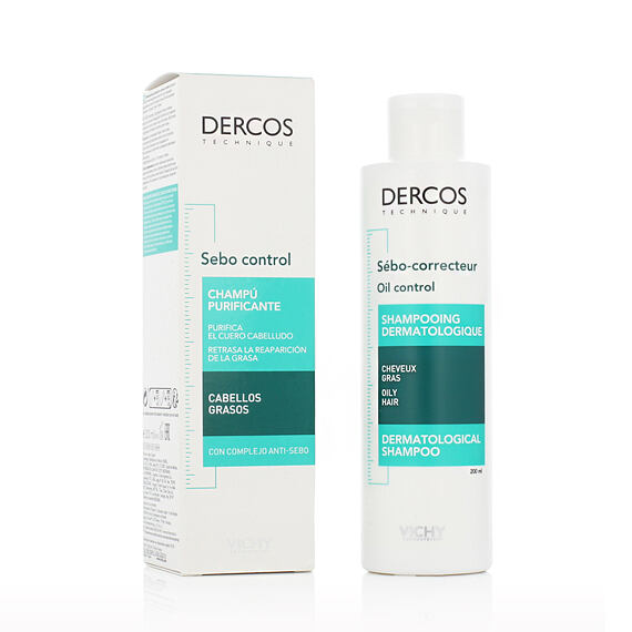 Vichy Dercos Oil Control Dermatological Shampoo 200 ml