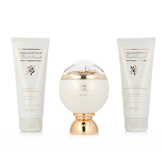Afnan Souvenir Floral Bouquet EDP 100 ml + SG 100 ml + BL 100 ml W