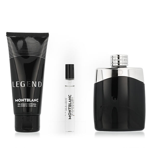 Montblanc Legend for Men EDT 100 ml + EDT MINI 7.5 ml + żel pod prysznic do ciała i włosów 100 ml M