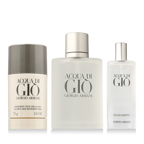 Giorgio Armani Acqua di Giò Pour Homme EDT 100 ml + EDT 15 ml + DST 75 g M
