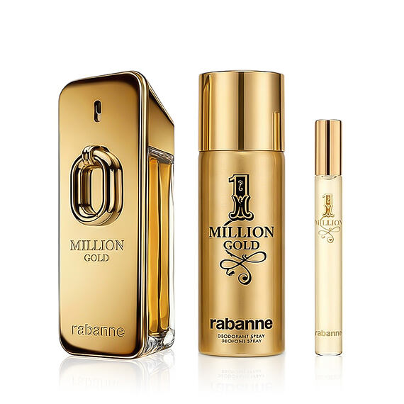 Rabanne Million Gold EDP Intense 100 ml + EDT MINI 1 Milion 10 ml + DEO w sprayu 150 ml M