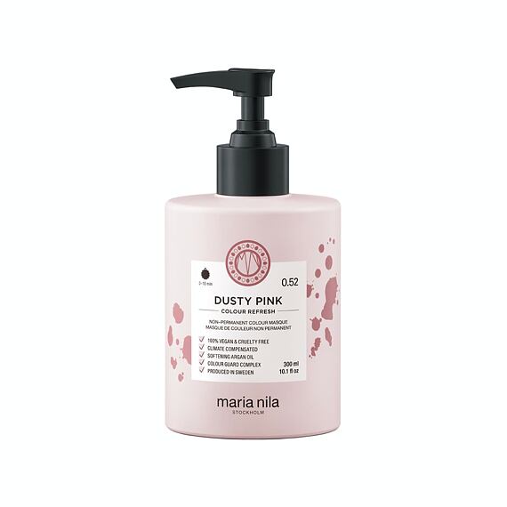 Maria Nila Colour Refresh odżywcza maska do włosów z pigmentami koloru Dusty Pink 300 ml

