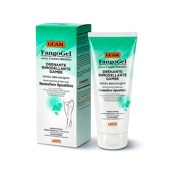 GUAM FangoGel Hot & Cold Action Draining & Countouring No Rinse Gel for Legs 200 ml