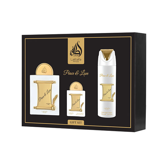 Lattafa Pride Peace & Love EDP 100 ml + EDP 20 ml + DEO w sprayu 200 ml U
