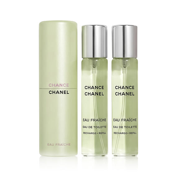 Chanel Chance Eau Fraîche EDT wkład 2 x 20 ml + EDT wkład z rozpylaczem 20 ml W
