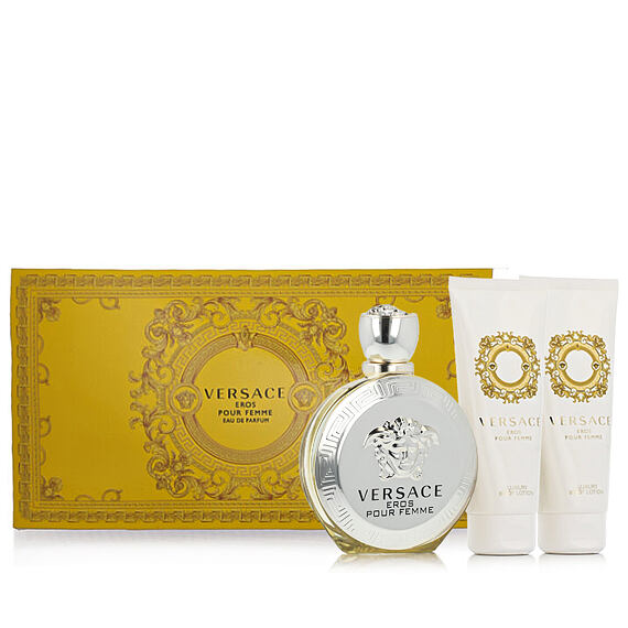 Versace Eros pour Femme EDP 100 ml + SG 100 ml + BL 100 ml + Kosmetyczka W