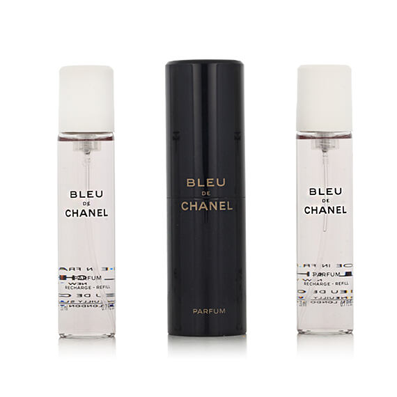 Chanel Bleu de Chanel Perfum kieszonkowy spray wielokrotnego napełniania 20 ml + Perfum wklad 2 x 20