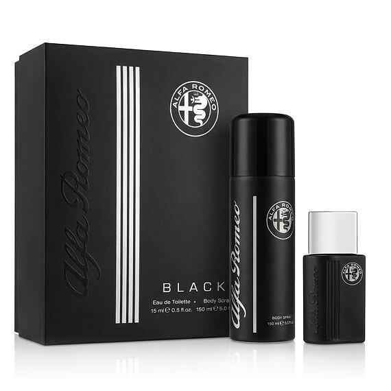 Alfa Romeo Czarny EDT 15 ml + spray do ciała 150 ml M