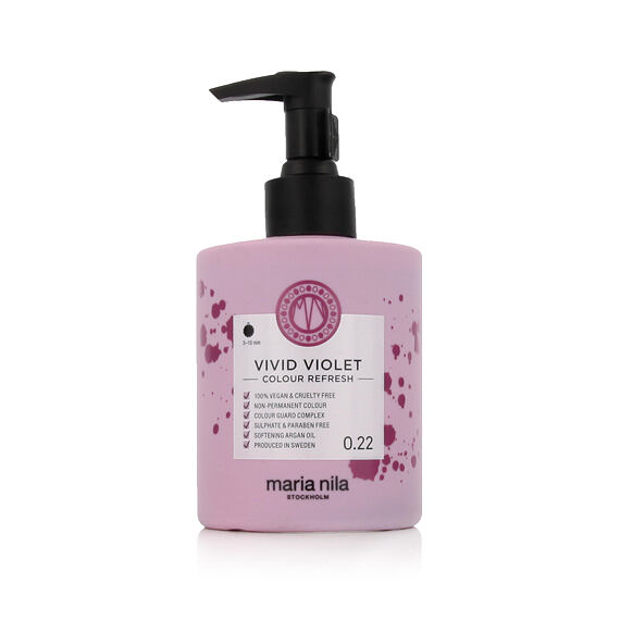 Maria Nila Colour Refresh odżywcza maska do włosów z pigmentami koloru Vivid Violet 300 ml
