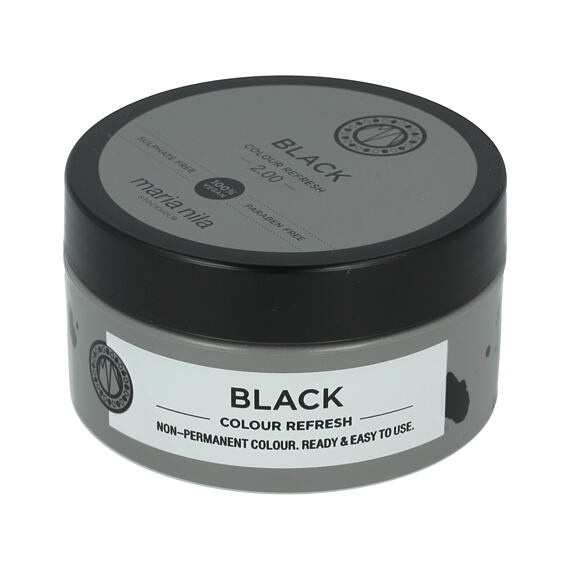 Maria Nila Colour Refresh odżywcza maska do włosów z pigmentami koloru Black 100 ml
