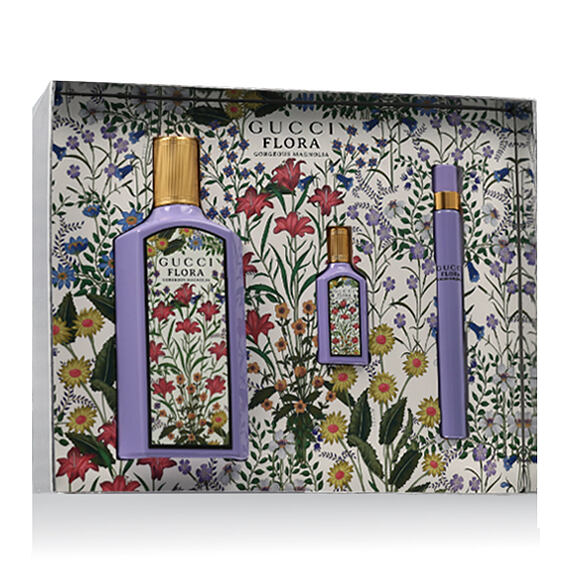 Gucci Flora Gorgeous Magnolia EDP 100 ml + EDP MINI 10 ml + EDP MINI 5 ml W