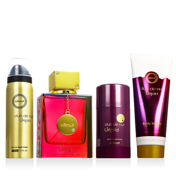 Armaf Club de Nuit Untold EDP 105 ml + spray do ciała 50 ml + DST 75 g + BL 100 ml U