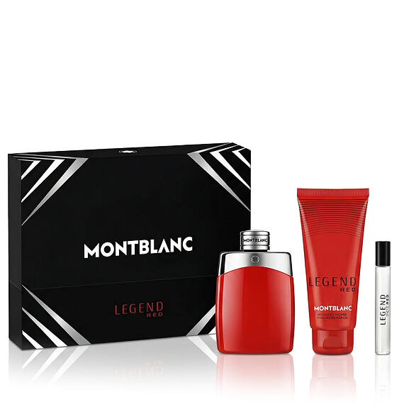 Montblanc Legend Red EDP 100 ml + EDP MINI 7.5 ml + żel pod prysznic do ciała i włosów 100 ml M