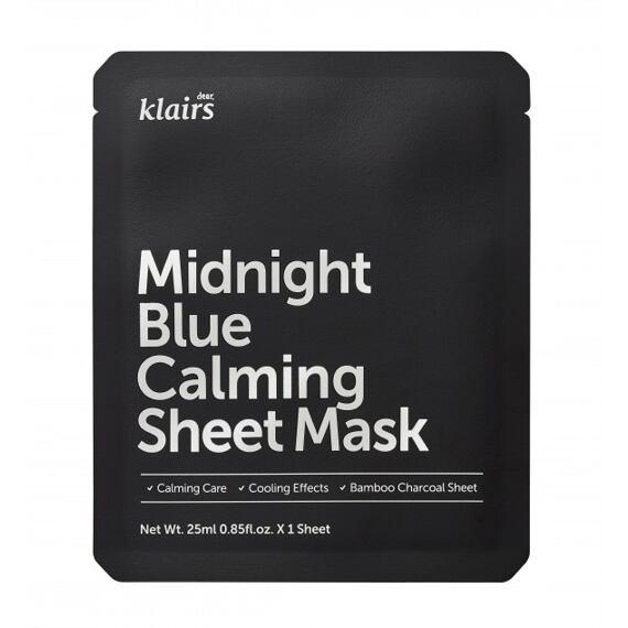Dear, Klairs Midnight Blue Calming Sheet Mask 25 ml