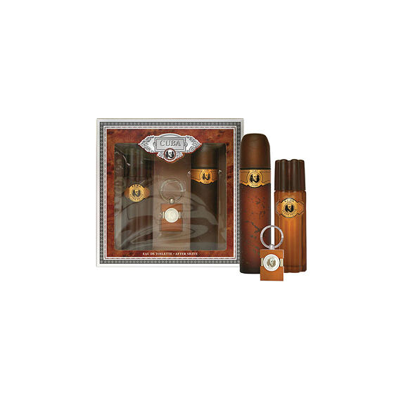 Cuba Gold EDT 100 ml + woda po goleniu 100 ml + Brelok do kluczy M