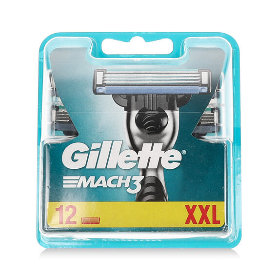 Gillette Mach 3 nwymienne żyletki do golenia 12 szt XXL