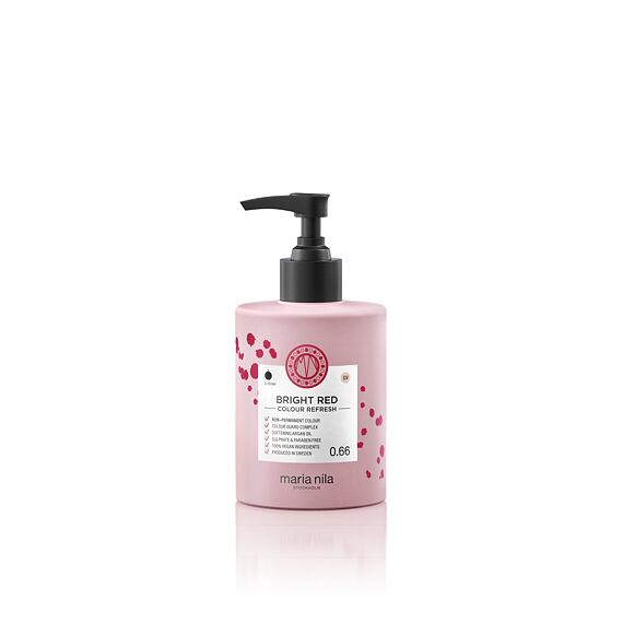 Maria Nila Colour Refresh odżywcza maska do włosów z pigmentami koloru Bright Red 300 ml
