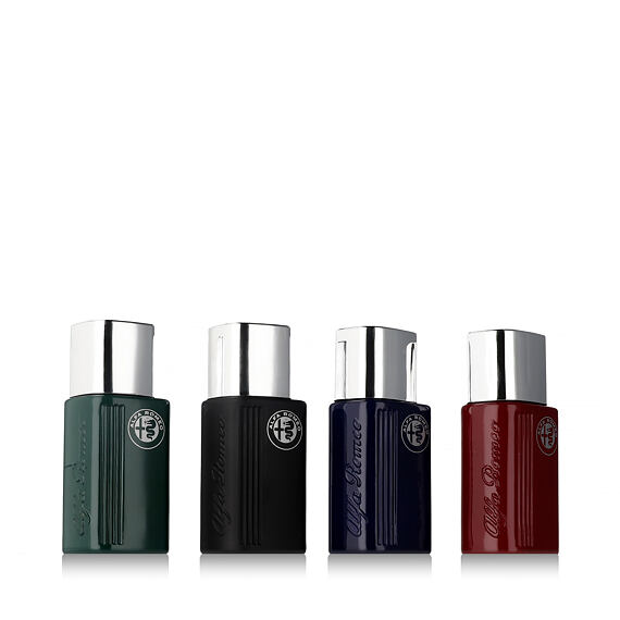 Alfa Romeo Czarny EDT Green 15 ml + EDT Black 15 ml + EDT Blue 15 ml + EDT Red 15 ml M