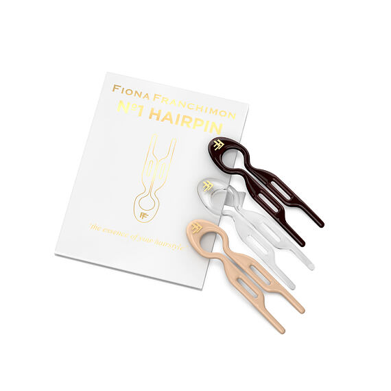 Fiona Franchimon Nº 1 Hairpin London Collection (Brown, Transparent, Soft Beige) 3 szt