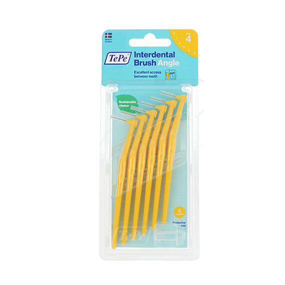 TePe Angle szczoteczki międzyzębowe 4 żółte (0,7 mm) 6 szt