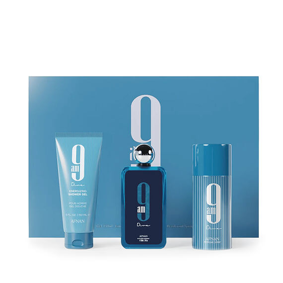 Afnan 9 am Dive EDP 100 ml + DEO w sprayu 150 ml + SG 150 ml U