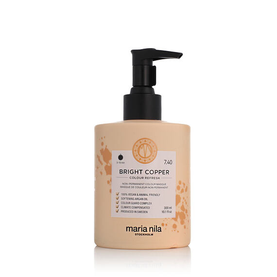 Maria Nila Colour Refresh odżywcza maska do włosów z pigmentami koloru Bright Copper 300 ml
